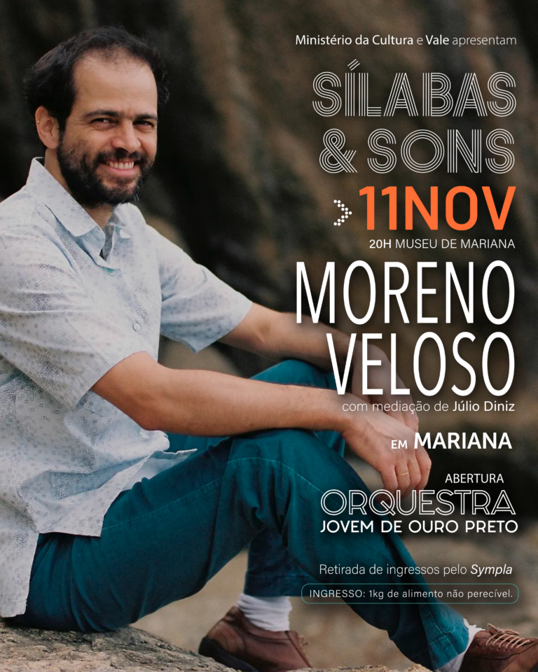 Sílabas e Sons | Bate-papo com Moreno Veloso e Júlio Diniz no Museu de Mariana